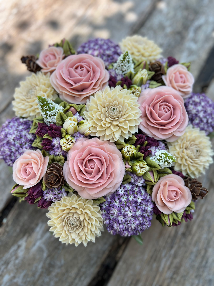 private-workshop-party Rachelles intermediate boxed blooms workshop